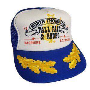 NORTH THOMPSON FALL FAIR 1987 Hat Snapback Baseball Vintage 80s Cap Dad Trucker